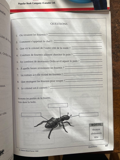 4 French school exercise books