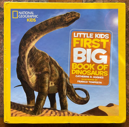 Two hardcover science books - space and dinosaurs