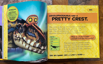 Two hardcover science books - space and dinosaurs