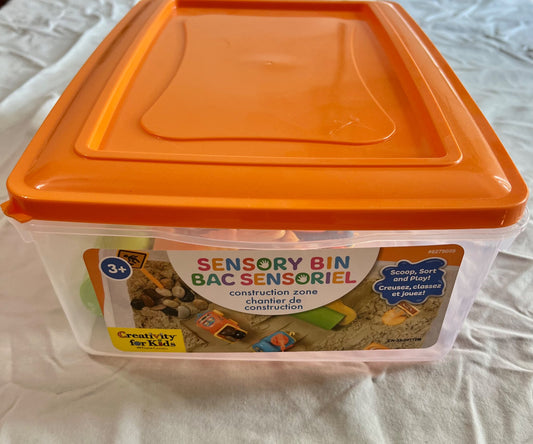 Creativity For Kids construction sensory bin NEW