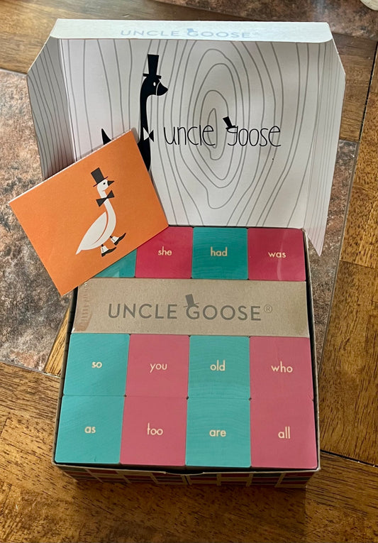 Uncle Goose sight words wood stacking blocks - retails $68