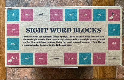 Uncle Goose sight words wood stacking blocks - retails $68