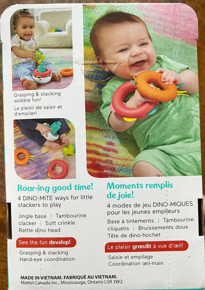 New Fisher Price Paradise Pals Wobble and Stack Dino
