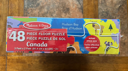 New Melissa and Doug 48 piece Canada floor puzzle