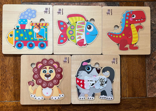 New bundle wooden multi piece puzzles