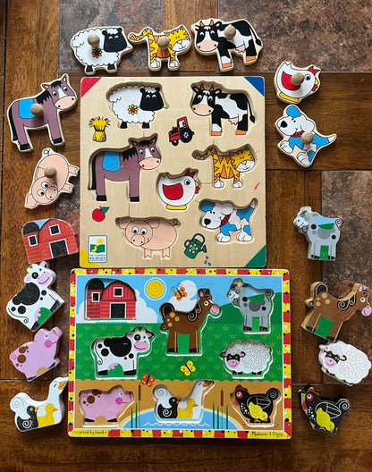 Bundle 3 wooden puzzles