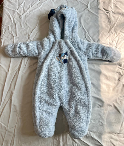 Bébé D’Amour puppy dog fleece bunting, Kids 3 Month (0-3M)