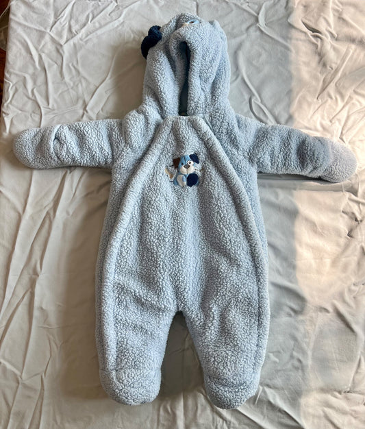 Bébé D’Amour puppy dog fleece bunting, Kids 3 Month (0-3M)