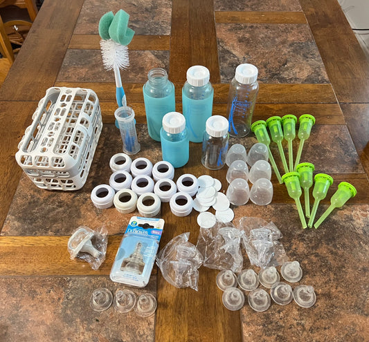 Dr Brown’s glass bottle and cleaning set