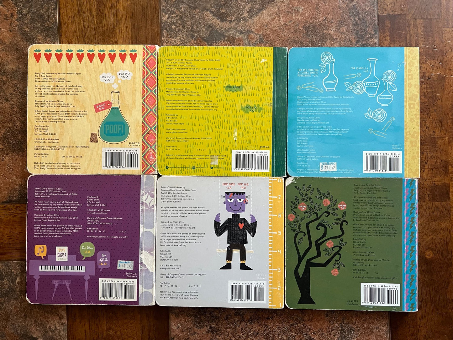 BabyLit book bundle: 6 board books primers