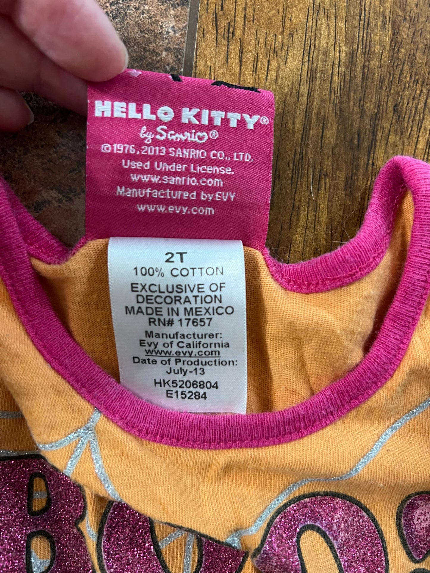Hello Kitty Halloween shirt, Kids 2T