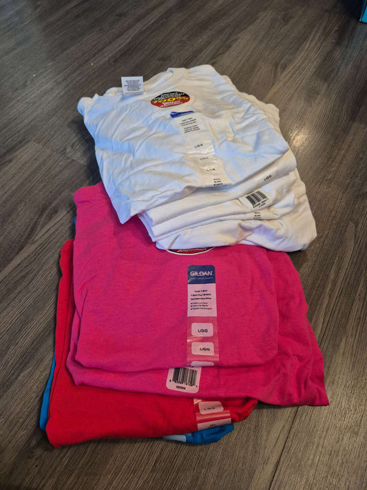 10 Blank youth shirts
