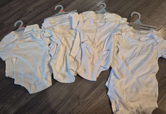 15 blank onesies from 0 - 12 month sizes