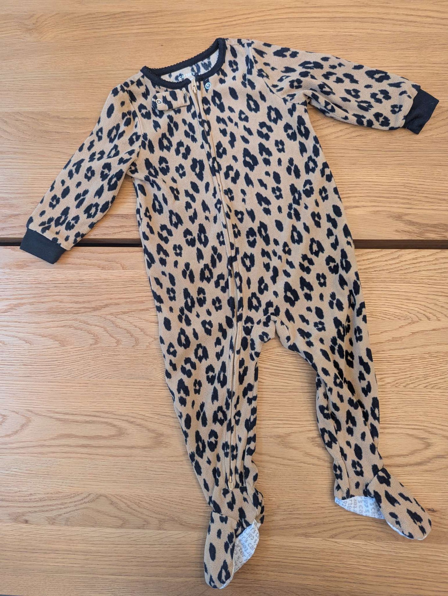 Leopard Fleece Onesie, Kids 18 Month (12-18M)