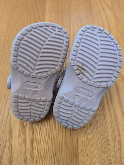 Crocs Toddler C5 Light Purple, Shoes 5 (Walkers:12-24 mth)