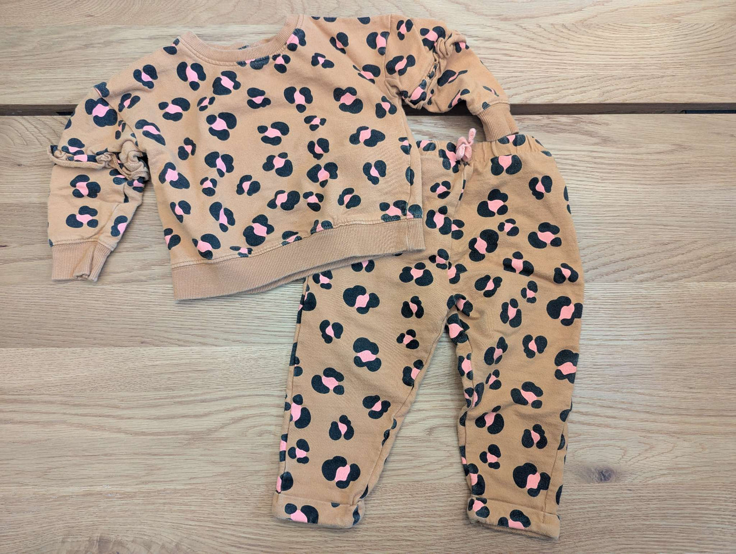 Leopard Print Sweatsuit, Kids 2T