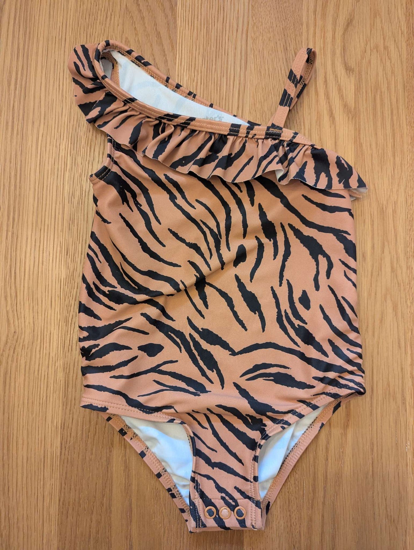 Tiger Print Toddler Swimsuit, Kids 24 Month (18-24M)