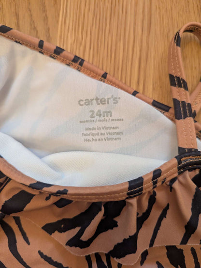 Tiger Print Toddler Swimsuit, Kids 24 Month (18-24M)