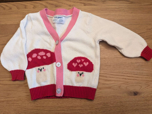 Old Navy Mushroom Knit Cardigan, Kids 24 Month (18-24M)