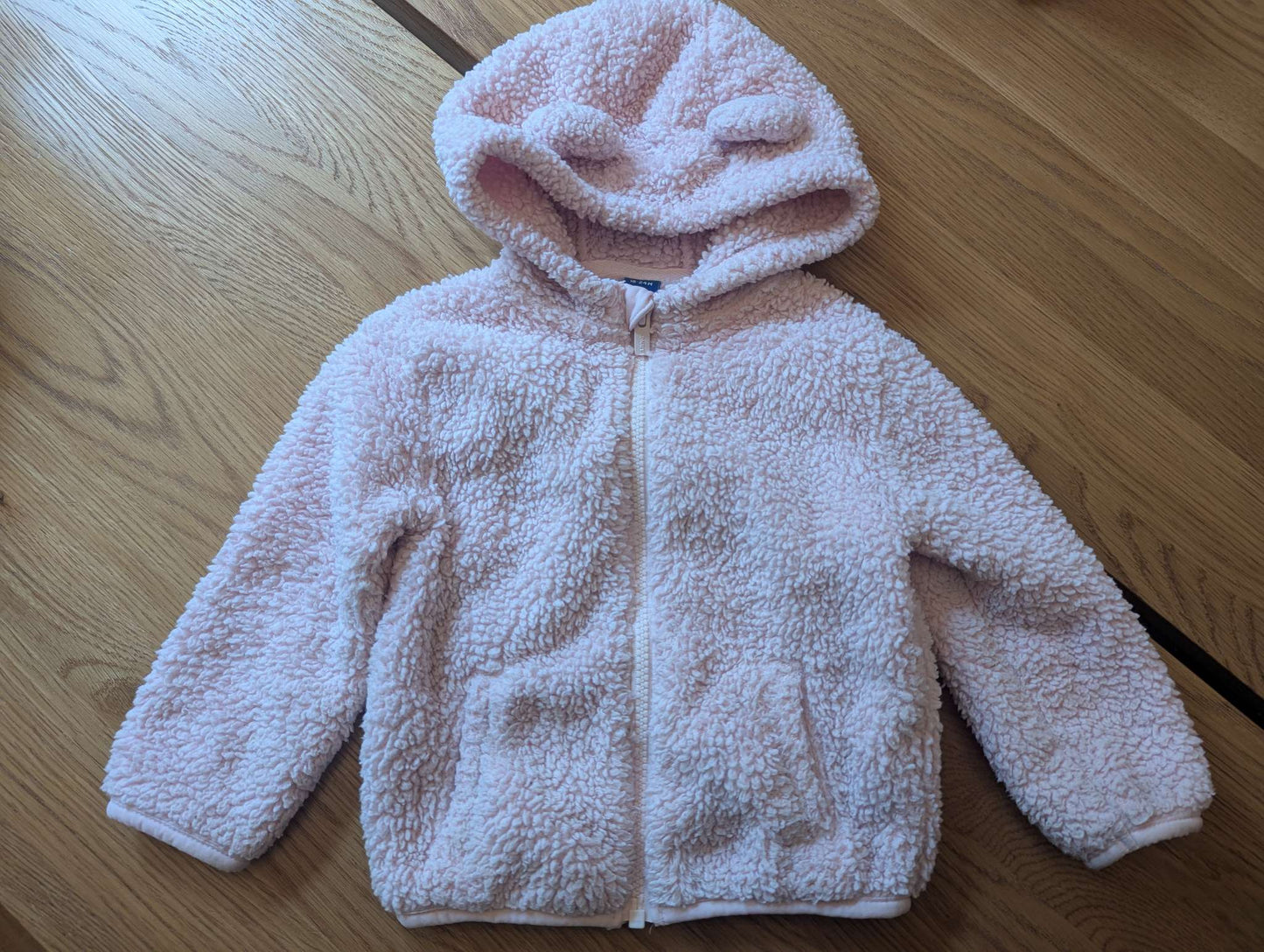 Pink Fuzzy Fleece Jacket, Kids 24 Month (18-24M)