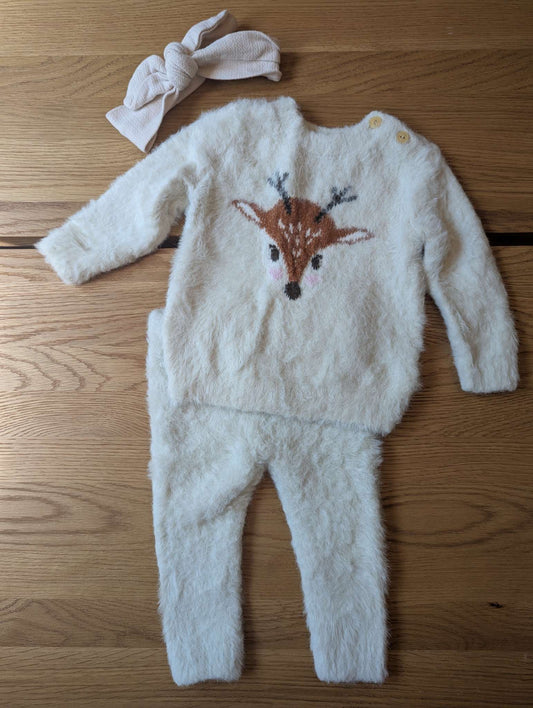 Reindeer sweater set, Kids 12 Month (9-12M)