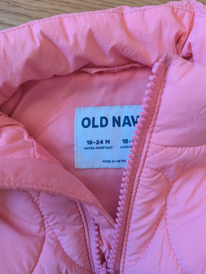 Pink Puffer Vest, Kids 24 Month (18-24M)
