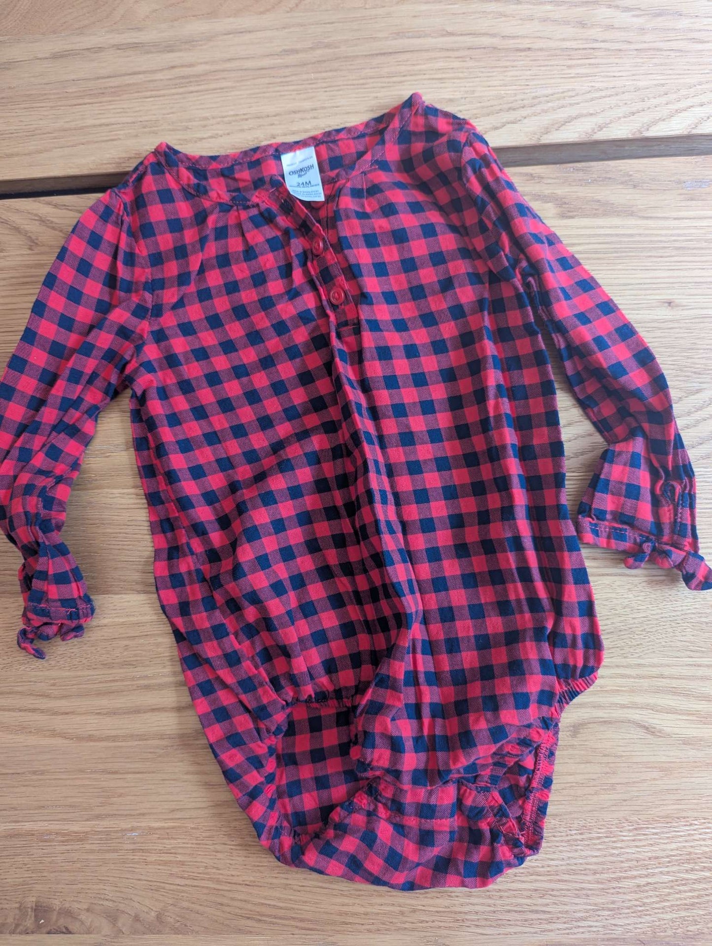 Plaid Onesie, Kids 24 Month (18-24M)