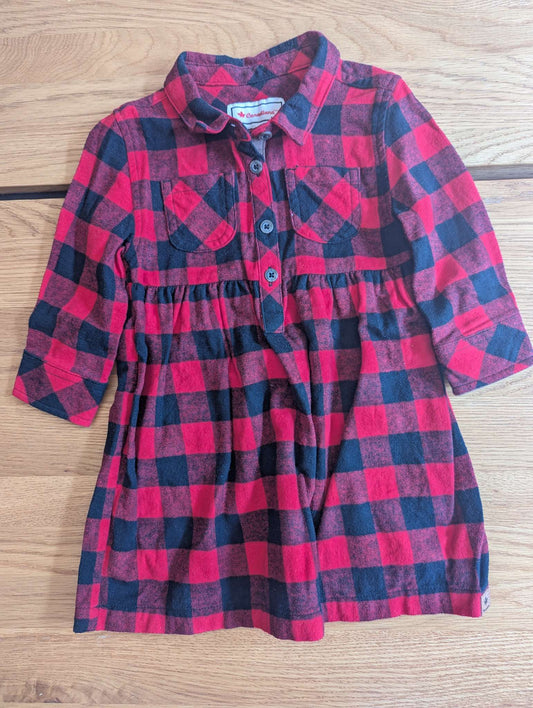 Flannel Plaid Dress, Kids 24 Month (18-24M)