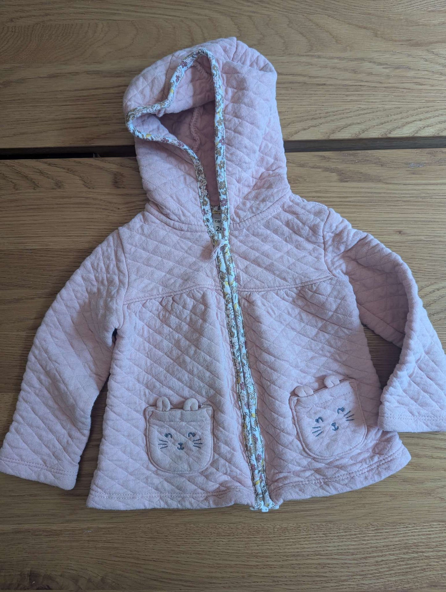 Pink Quilted Fleece Jacket, Kids 24 Month (18-24M)