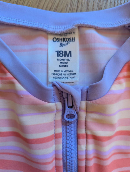Purple Two Piece Swim Set, Kids 18 Month (12-18M)