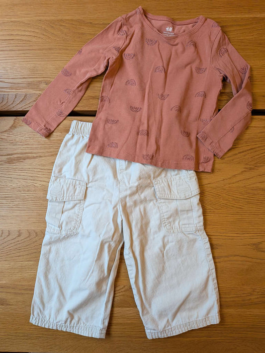 Cargo pants and shirt, Kids 24 Month (18-24M)