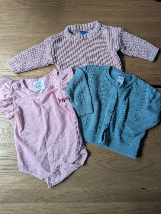Sweater and Shirt Bundle, Kids 9 Month (6-9M)