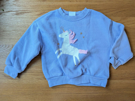 Unicorn Crew Neck, Kids 2T