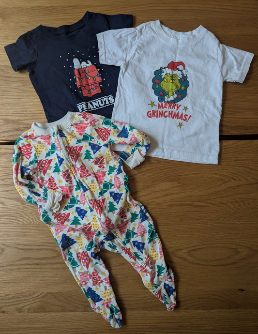 Christmas Shirts & Onesie, Kids 12 Month (9-12M)