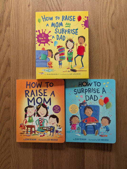 Board Book Duo Pack - How To Raise a Mom & Surprise a Dad