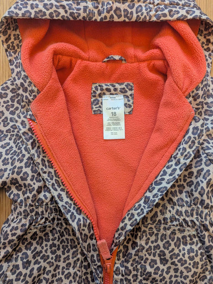 Leopard Print Coat 18 Mth, Kids 18 Month (12-18M)
