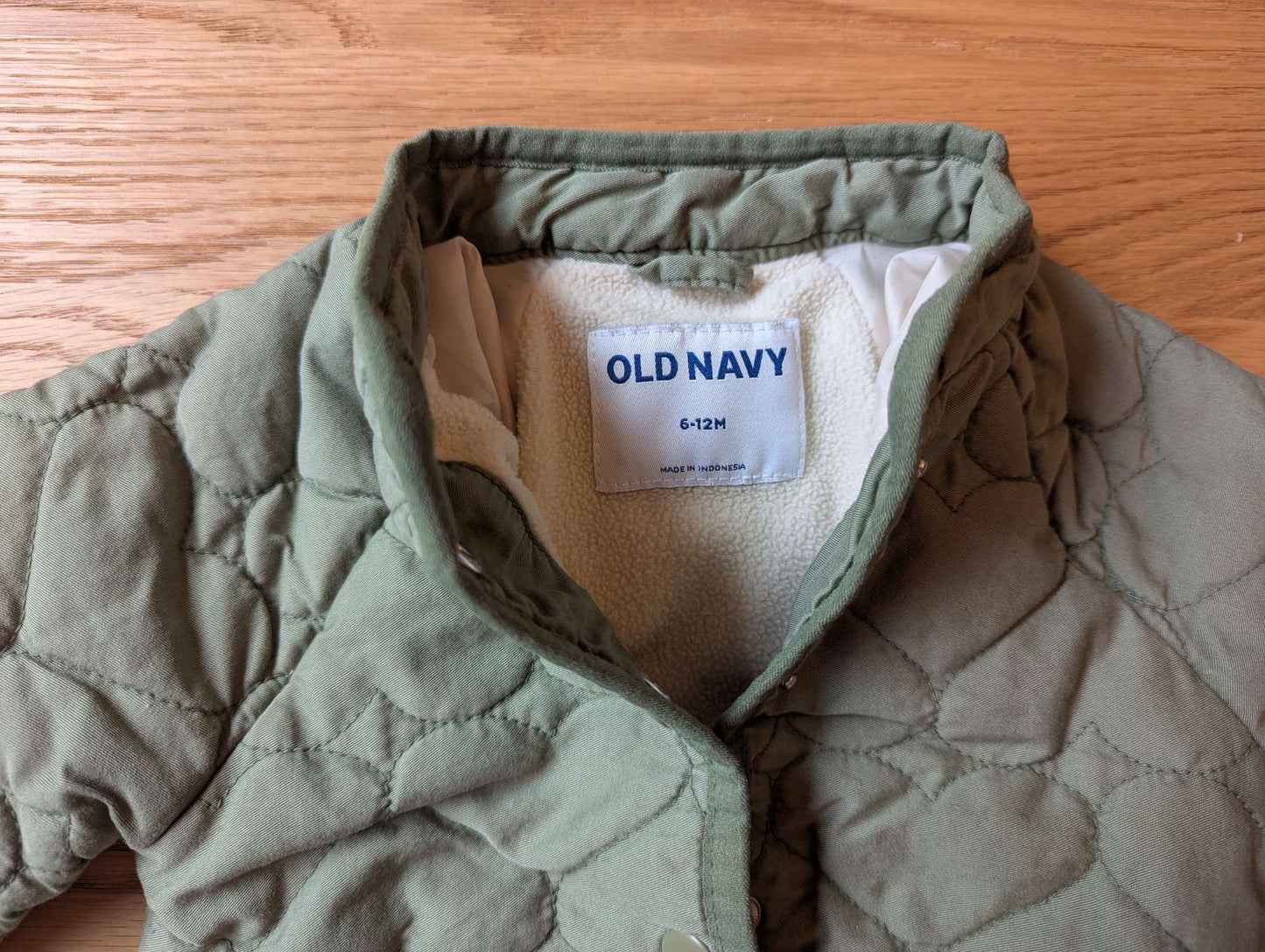 Green Quilted Jacket, Kids 12 Month (9-12M)