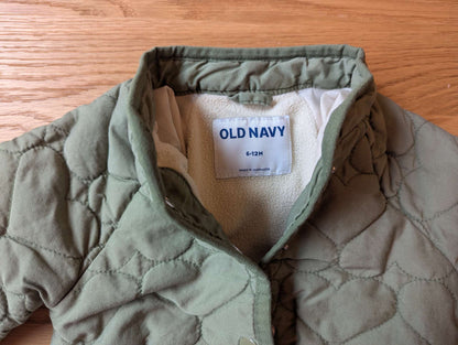 Green Quilted Jacket, Kids 12 Month (9-12M)