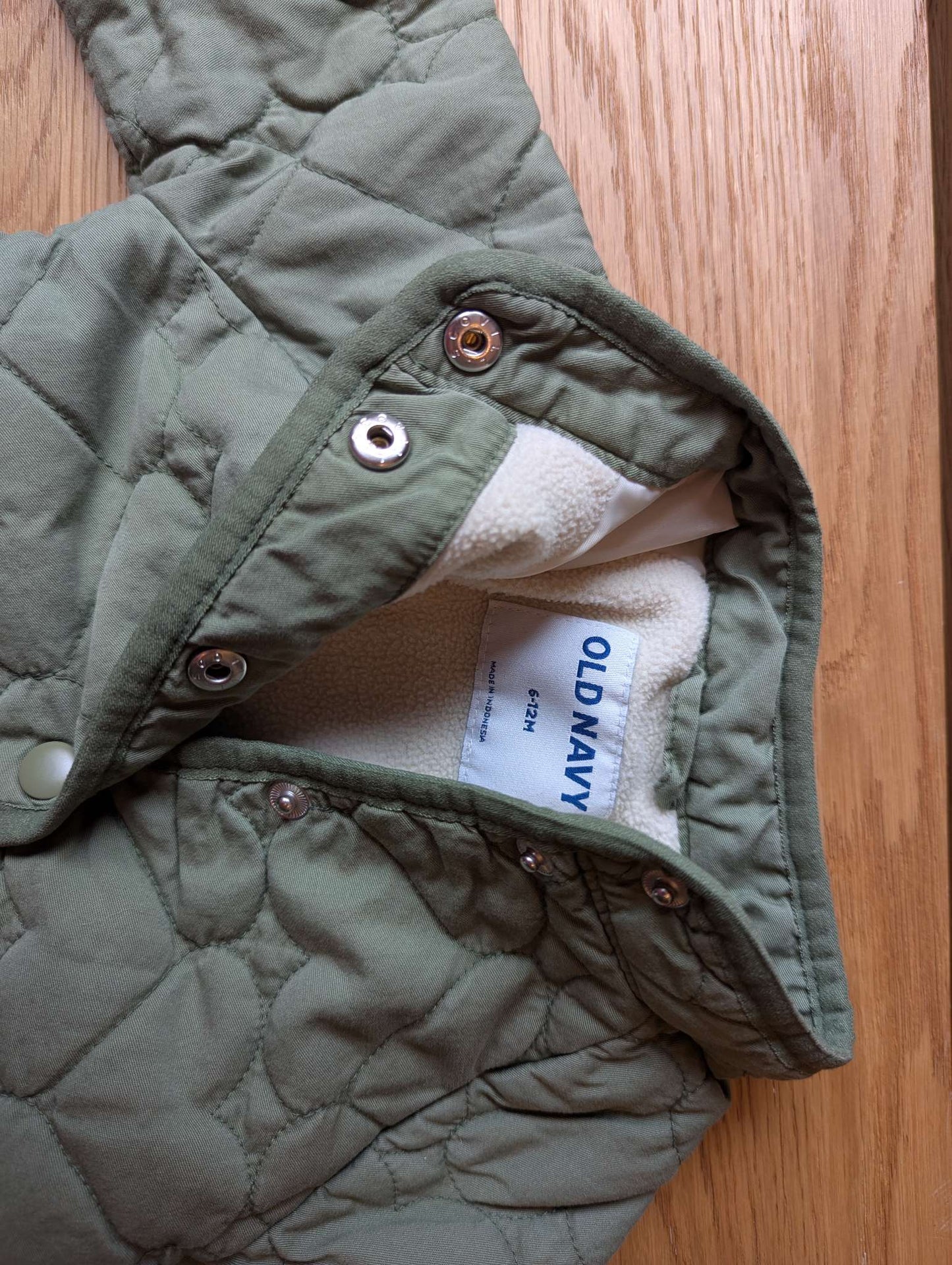 Green Heart Quilted Jacket, Kids 12 Month (9-12M)