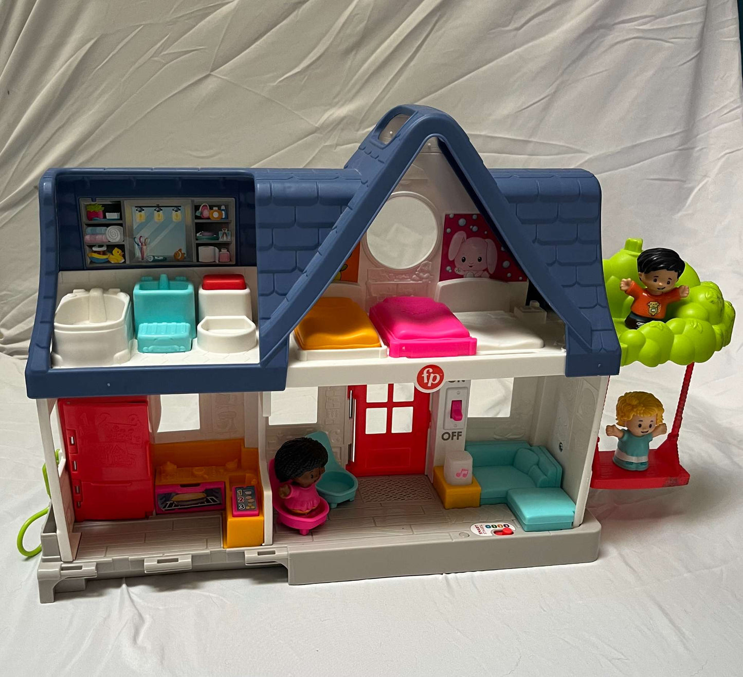 Fisher-Price Little People Toddler Toy Friends Together Play House Pretend Playset with Learning Songs for Preschool Kids Ages 1+ Years