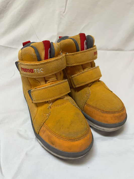 Reima TEC Yellow Suede/Mesh High-Top Boots – Size 12T, VGUC - Retail $130, Shoes 12 (Toddler:2-4yr)