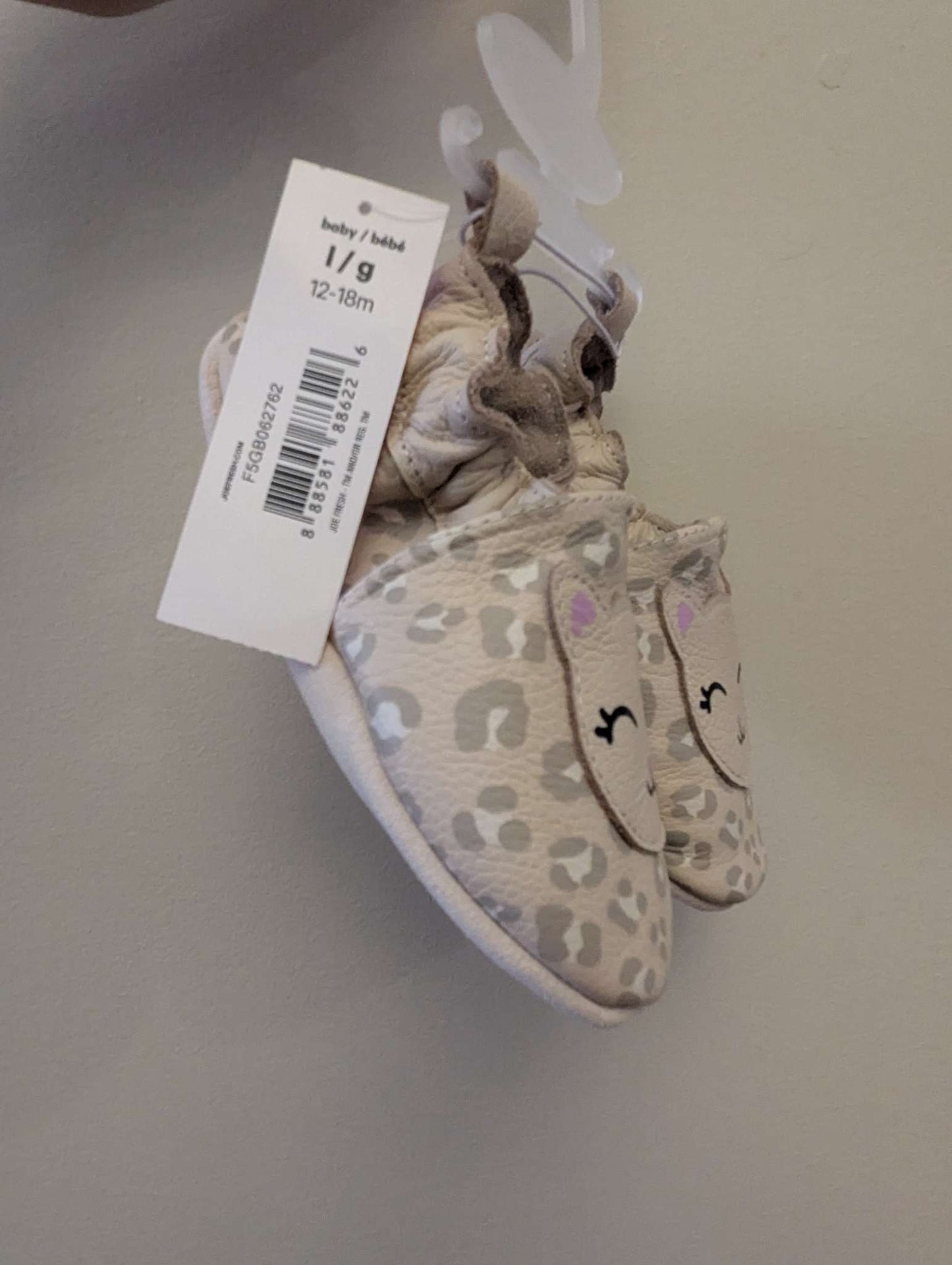 Joe Fresh cat slippers (12-18m) NWT, Shoes 4.5 (Walkers:12-24 mth)