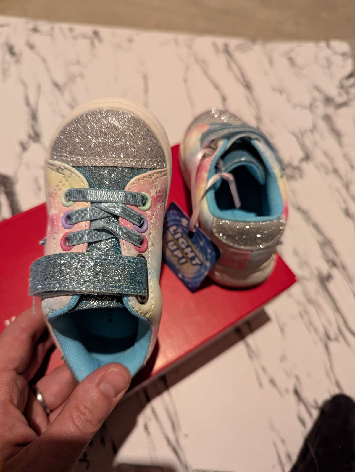 light up infant sneakers size 5, NWT, Shoes 5 (Walkers:12-24 mth)