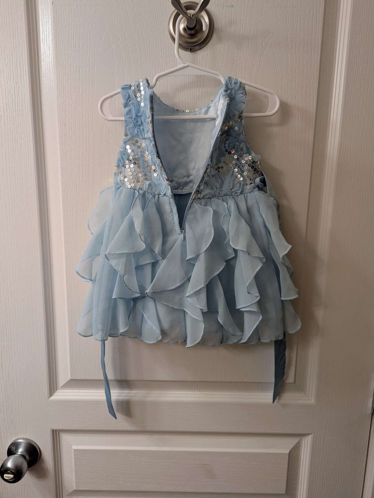 'American princess' blue sequin dress 18m, Kids 18 Month (12-18M)