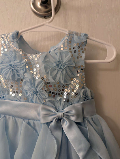 'American princess' blue sequin dress 18m, Kids 18 Month (12-18M)