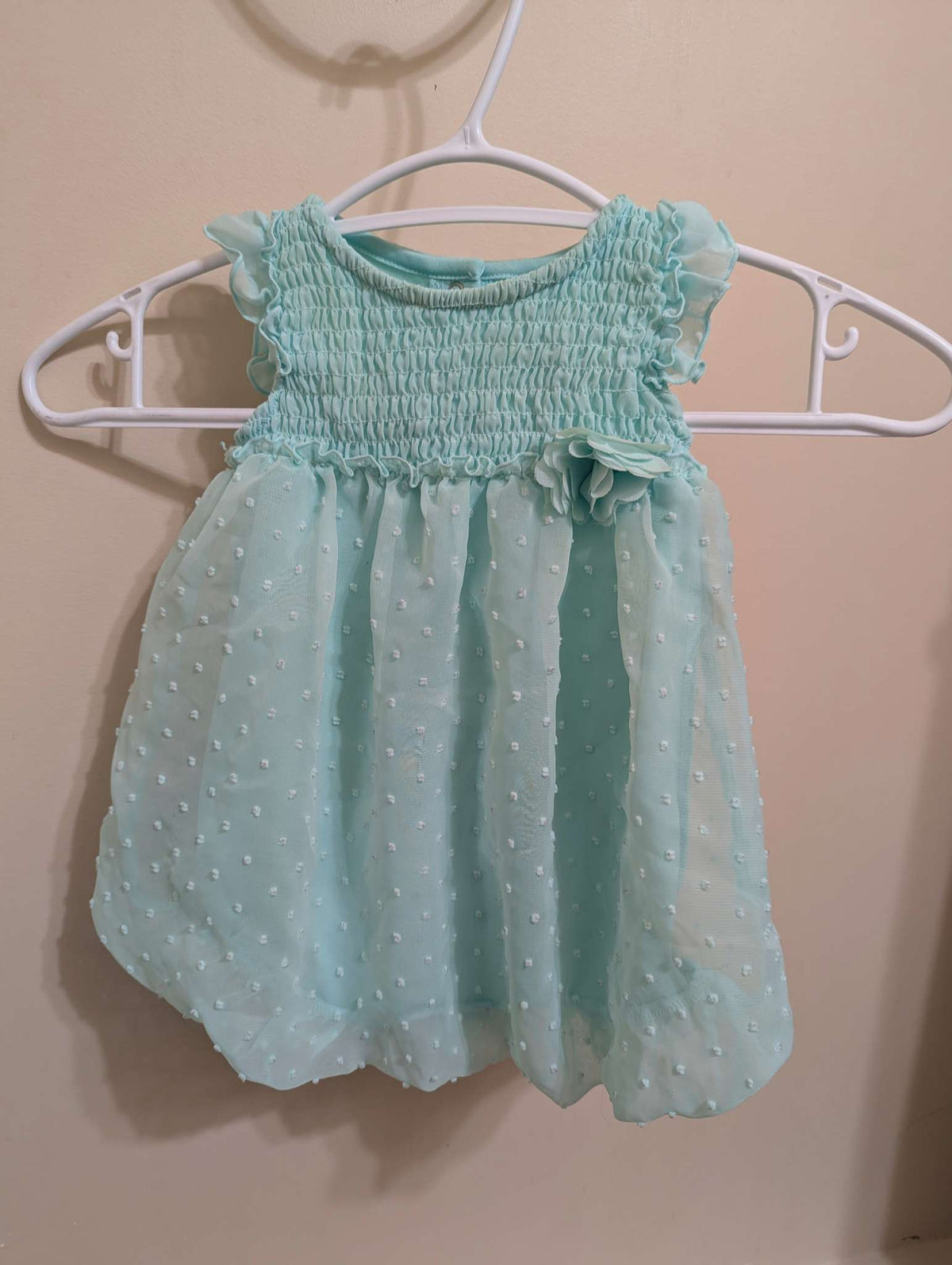 Turquoise dress, 3-6m , Kids 6 Month (3-6M)
