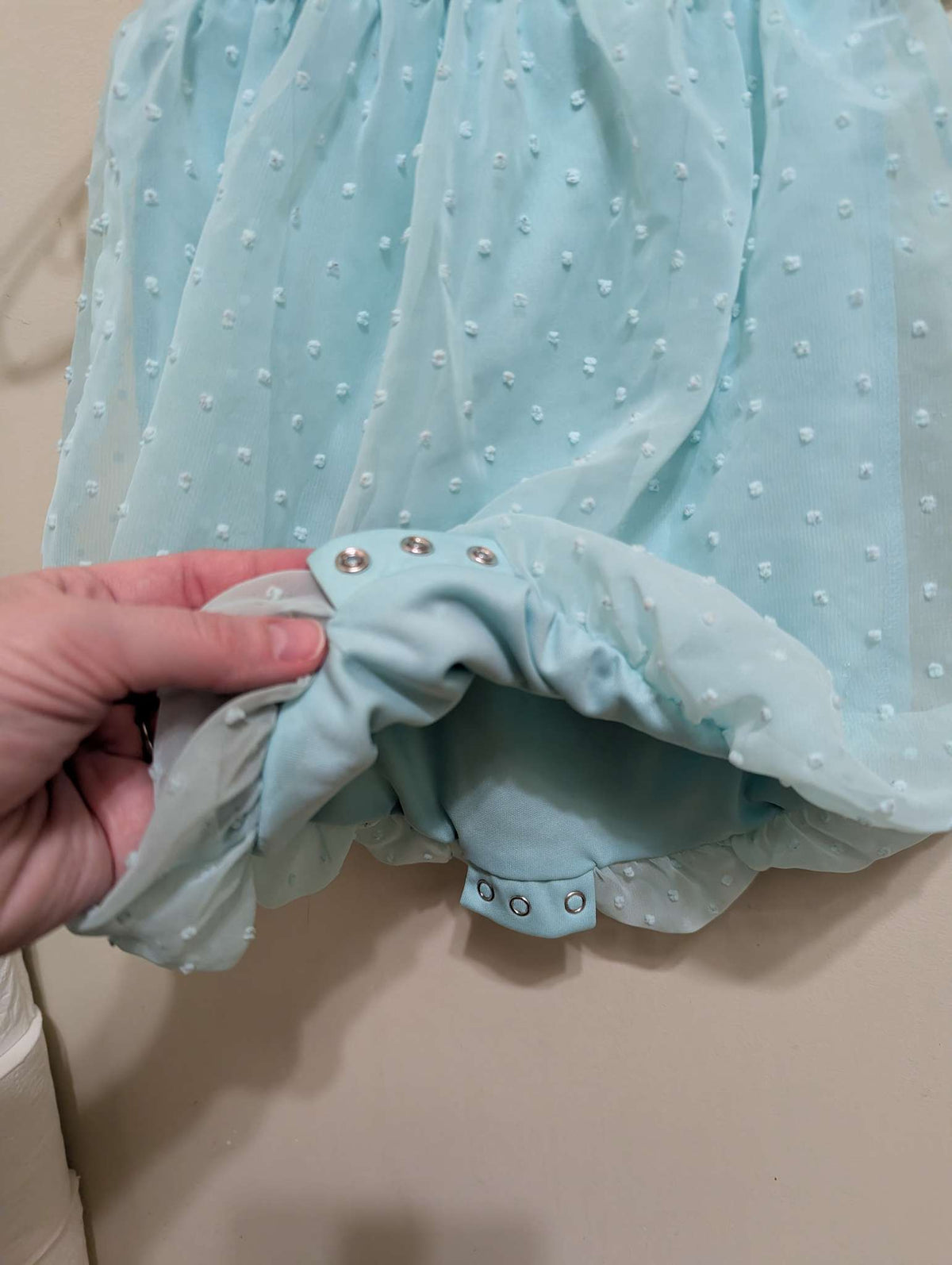 Turquoise dress, 3-6m , Kids 6 Month (3-6M)