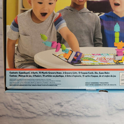 Grocery Go Karts Board Game for Preschoolers and Kids Ages 4 and Up, 2-4 Players, New
