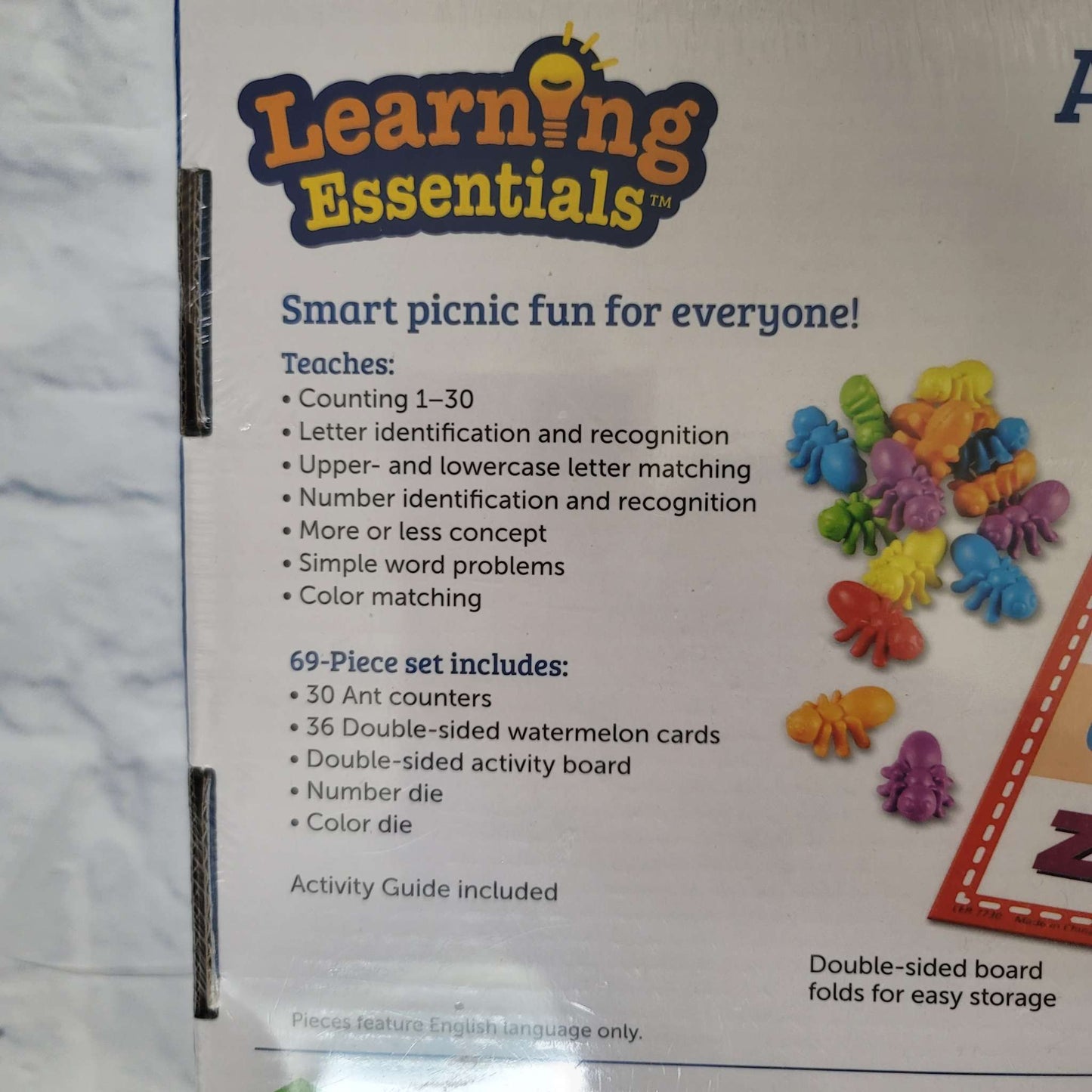 Learning Resources Abc & 123 Picnic Activity Set, NEW