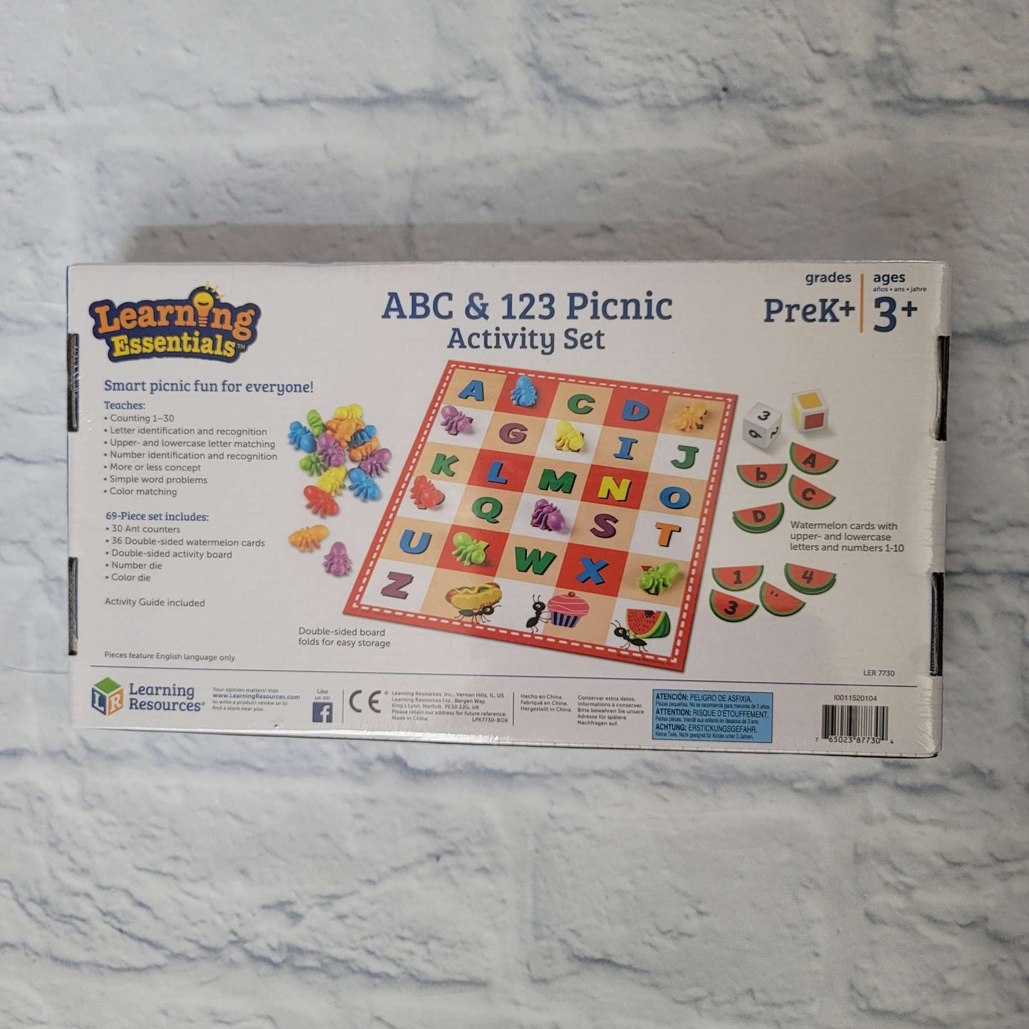 Learning Resources Abc & 123 Picnic Activity Set, NEW